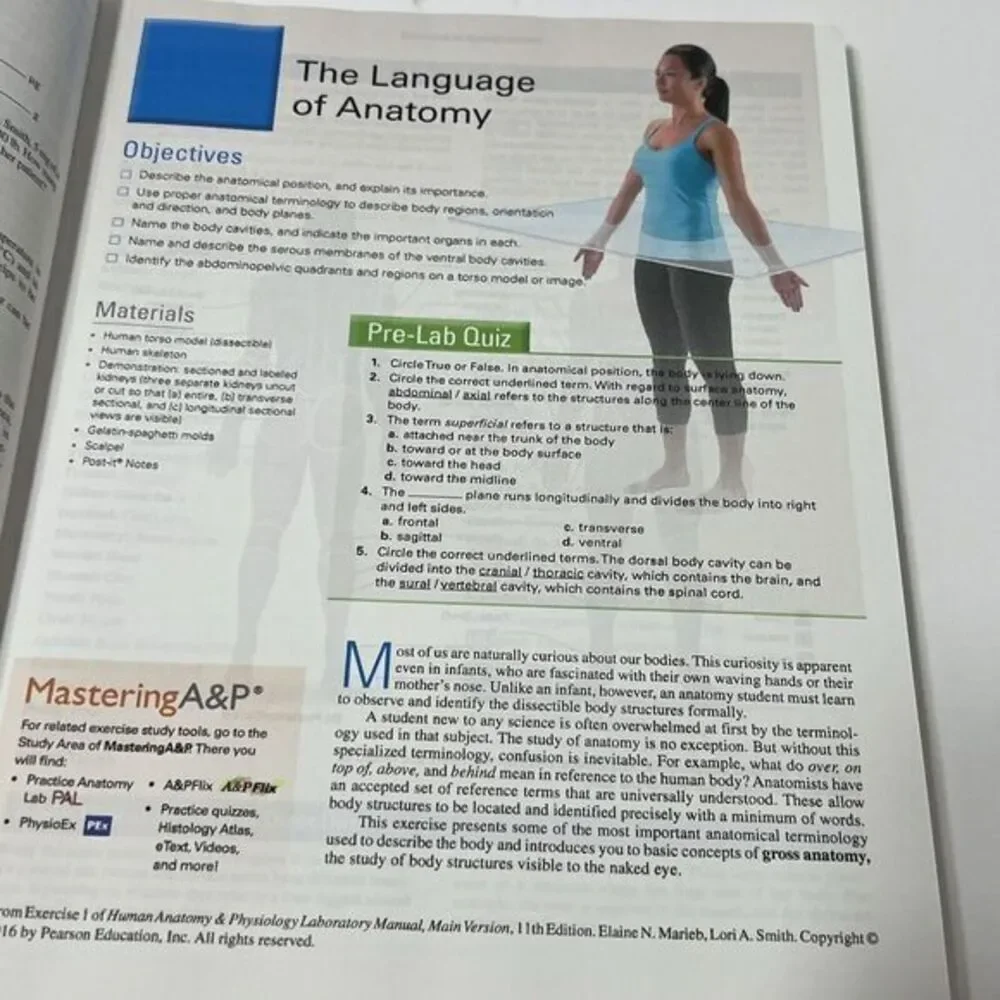 Anatomy and Physiology, Volume 1 (BSC2085‎ )